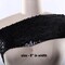 1 Yard 6" Wide Black Stretch Sequin Trim Elegant Flat Round Sequin Band